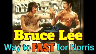 BRUCE LEE - too FAST for Chuck Norris #brucelee #jeetkundo