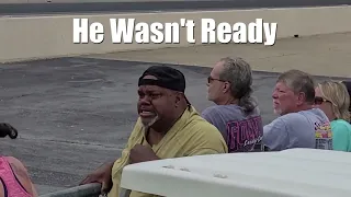 TOP FUEL DRAG RACING...HE WASN'T READY!!! First Time Reaction...