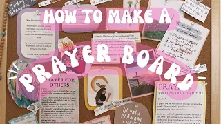 How to make a prayer board: Come with me to create a vision board for my prayer life!