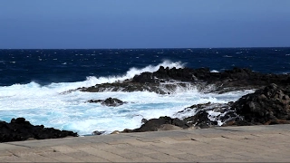 Caleta de Fuste, Fuerteventura. Water waves