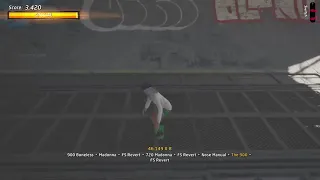 tony hawk pro skater 1 2 hard gap combo OVERGRIND warehouse me score 23.751.767