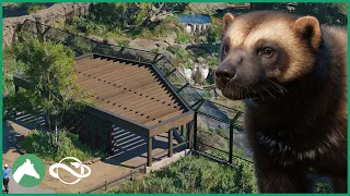 Building a WOLVERINE Habitat in the Elm Hill City Zoo! | Planet Zoo