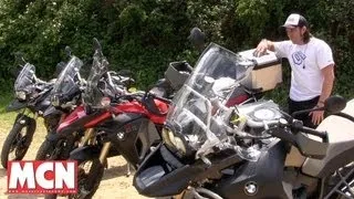 BMW F800GS vs R1200GS and Triumph 800XC vs 1200 Tiger Explorer | Road Tests | Motorcyclenews.com