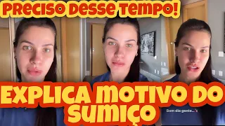 Andressa Suita Explica motivo de sumiço ficamos Doente e diz "Preciso desse tempo para me Conectar"