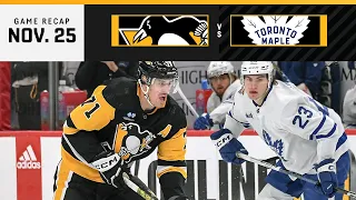 GAME RECAP: Penguins vs. Maple Leafs (11.25.23) | Saturday Night Resilience