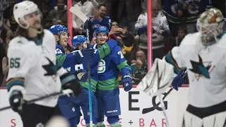 NHL Highlights | Sharks vs Canucks - Jan. 18, 2020