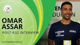 Omar Assar Post-Round of 32 Interview | #ITTFWorlds2023