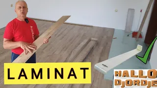 How to Install Laminate Flooring / Installing Corner Molding /  Do It Yourself