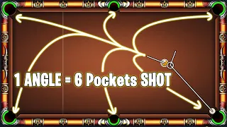 8 Ball Pool ONE ANGLE = 6 POCKETS KISS SHOT (impossible) Top#1 in Emerald League 80 Cash GamingWithK