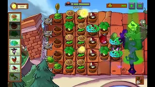 Plants vs Zombies Plus Roof Game Play