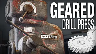 EXCELSIOR Drill Press Restoration | Heavy Duty Geared-Head Drill