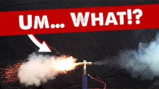We were SHOCKED by this Model Rocket Engine in Super Slo Mo (1/40 Speed)