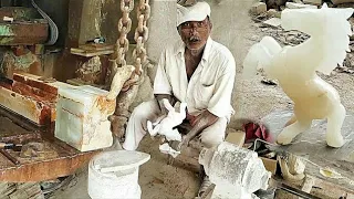 incredible worker || horse make in marble || Beautiful white horse