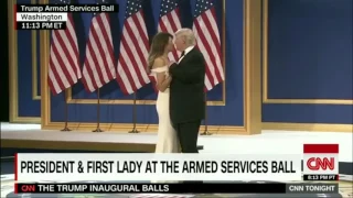 WATCH: President Donald Trump and First Lady Melania Trump dance