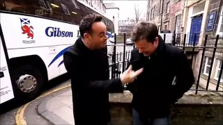 Stephen interviews Ant and Dec and Dec laughs at an accordion orchestra