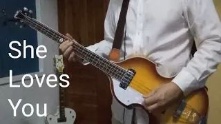 She Loves You - The Beatles (Bass Cover)