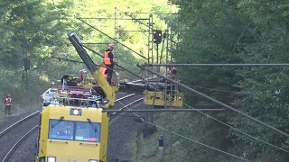 Oberleitung abgerissen Bahnstörung zwischen Hanau und Fulda