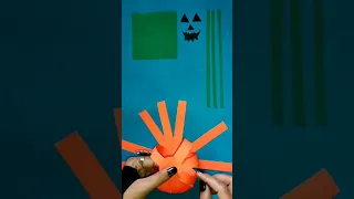 How to make paper Mini Pumpkin?| Paper Halloween Pumpkin🎃 | Halloween day decoration craft #shorts