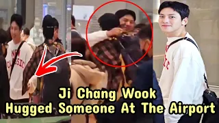 SUB || Cute Spotted Ji Chang Wook Meets and Hugs Someone at the Airport