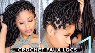 How To ➟ CROCHET FAUX LOCS 🔥 (NO cornrows, NO wrapping, free-parting!)