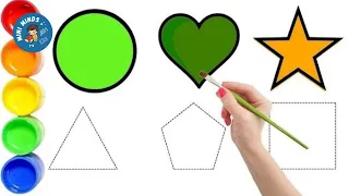 Shapes drawing for kids, Learn 2d shapes, Colors for toddlers | Preschool Learning