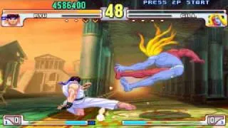 Street Fighter III Ryu VS Gill