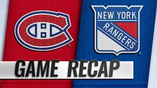 Rangers score four unanswered to rally past Canadiens