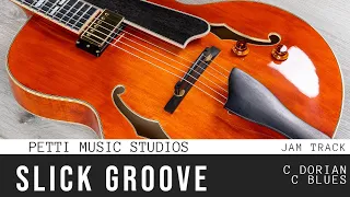 Slick Funky Groove in C Dorian // C Blues - Guitar Backing Track