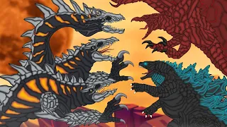 CRAWLER GHIDORAH !!! Godzilla VS Rodan VS Crawler Ghidorah