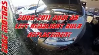 2005 - 2011 Audi A6 left headlight bulb replacement by Edge Motors