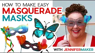 DIY Masquerade Masks | Quick & Easy Papercraft!