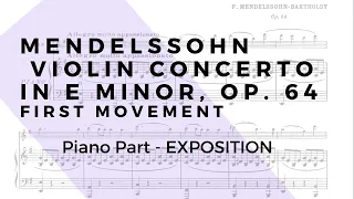 Felix Mendelssohn Violin Concerto in E minor, Op. 68, First mvt. -  Piano Part (Exposition only)