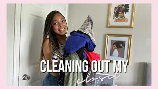 CLEAN WITH ME | Cleaning Out My Closet