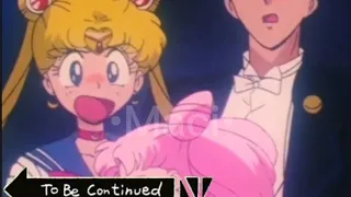 When Usagi and Tuxedo Mask found out Chibiusa was their child- 🤣 / to be continued meme/