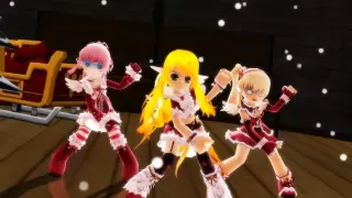 [MMD]メグメグ☆ファイアーエンドレスナイト(Elsword Xmas)