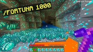 WYKOPAŁEM DIAXOWĄ JASKINIĘ BEDROKOWYM KILOFEM Z FORTUNKĄ 1000!!! Zagrajmy W Minecraft!