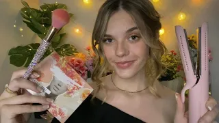 ASMR Kind Popular Girl Gives You A 1h Prom Makeover ♡ (makeup, hair, nails)