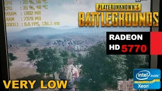 HD 5770 / 6770 1GB | Playerunknown's BATTLEGROUNDS - Very Low Settings