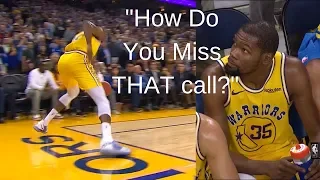 Kevin Durant Gets Away With The Most Blatant Out-of-Bounds Call Ever In Overtime vs Houston!