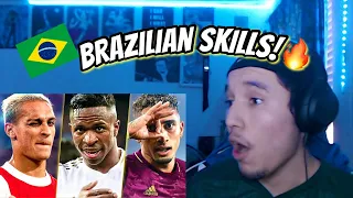 American REACTS to ANTONY, RAPHINHA & VINÍCIUS JR - The Future of Football Art🤩