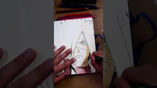 [ASMR] Drawing Madara Uchiha in COLOR! ● Naruto ● (#drawing, #naruto)