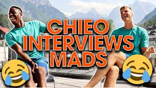 "I'll tell the ref to book you!!" | Chieo interviews Mads 🤣