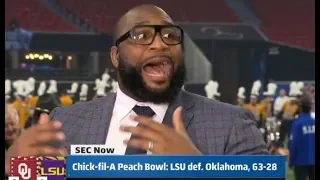 Marcus Spears "heated": LSU DESTROY Oklahoma 56-21 in Peach Bowl 2019 College Football Playoff