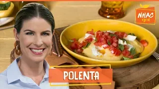 Polenta cremosa com refogado de legumes e salada caprese | Rita Lobo | Cozinha Prática