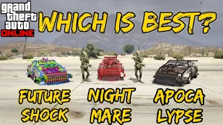 GTA ONLINE : APOCALYPSE VS NIGHTMARE VS FUTURE SHOCK [ZR380] (WHICH IS BEST?)