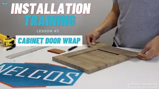 LESSON #3 - HOW TO WRAP A WOODEN KITCHEN CABINET DOOR PANEL | Series with Peter Maki