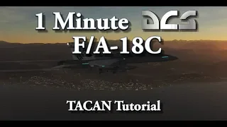 1 Minute DCS - F/A-18C Hornet - TACAN Tutorial