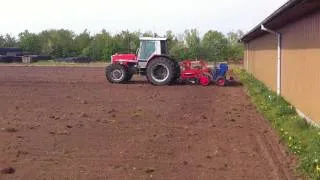 Massey Ferguson 3080 - Seeding Spring 2011 Denmark