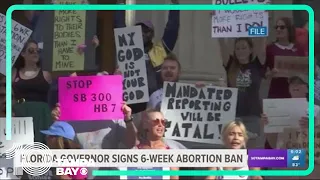 Tampa Bay area reacts to 6-week abortion ban bill signed
