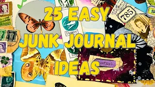 SIMPLE JUNK Journal Ideas | Quick and Easy EMBELLISHMENTS |